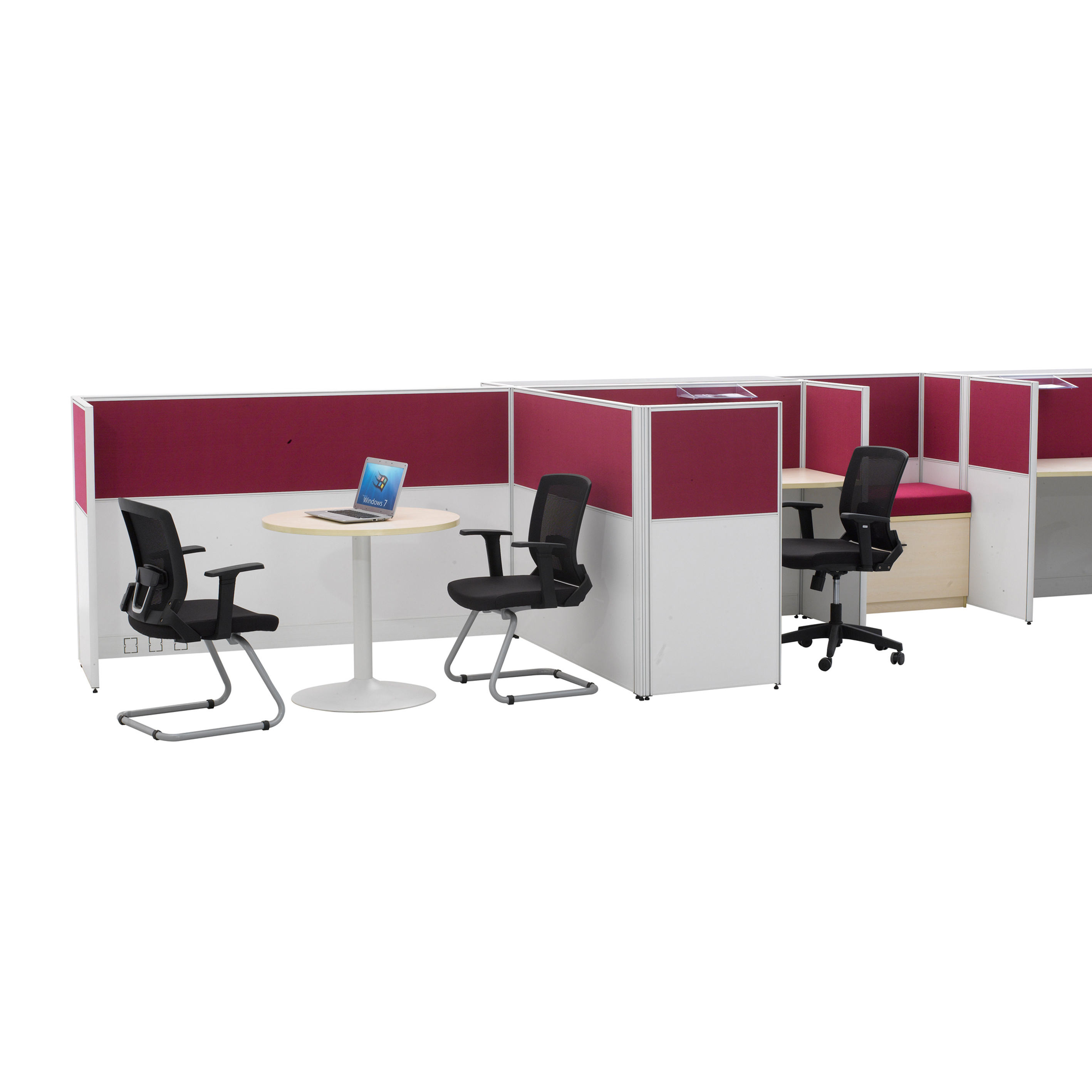 Office Divider Call Center Cubicles 4  6  8 Person Workstation With 3 Drawer Pedestal For Call Center for office furniture