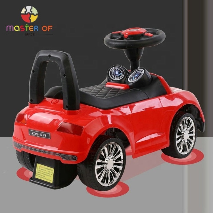 Factory Direct Kids Ride On Plastic Sliding Car Toy With Light Music P16E064