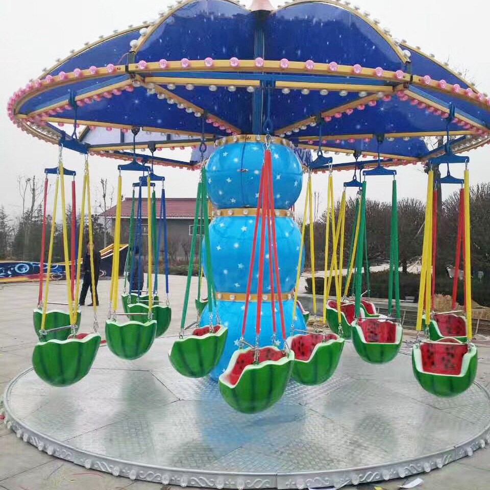 new model Amusement park ride on  Flying Chairs swing ride for sale kids flying chair  sillas voladoras