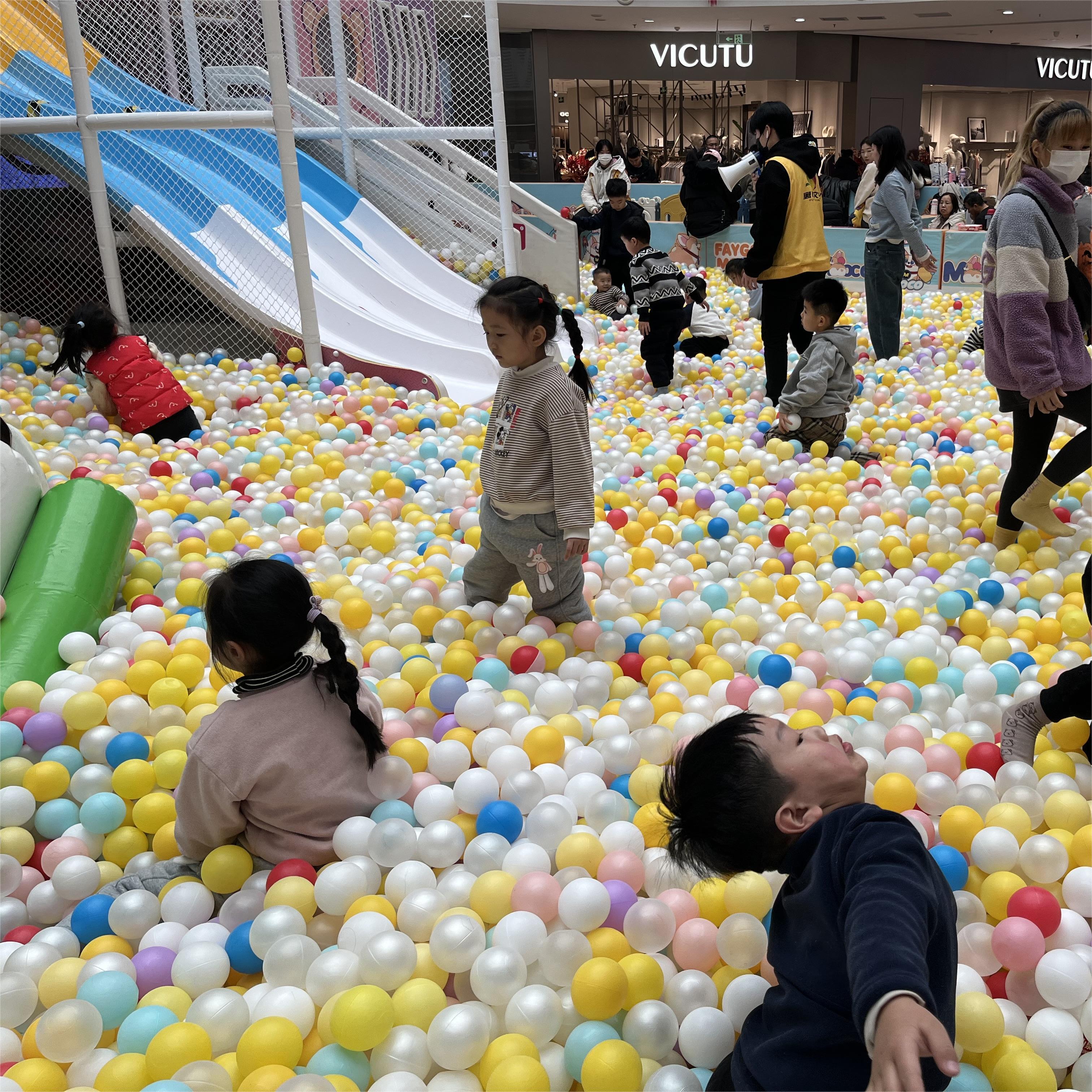 indoor spiral slide ball pit  Commercial Playground Equipment climbing slide swing for amusement park shopping mall