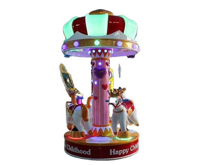 Low price three seats small mini merry go round carnival christmas carousel  for shopping mall center