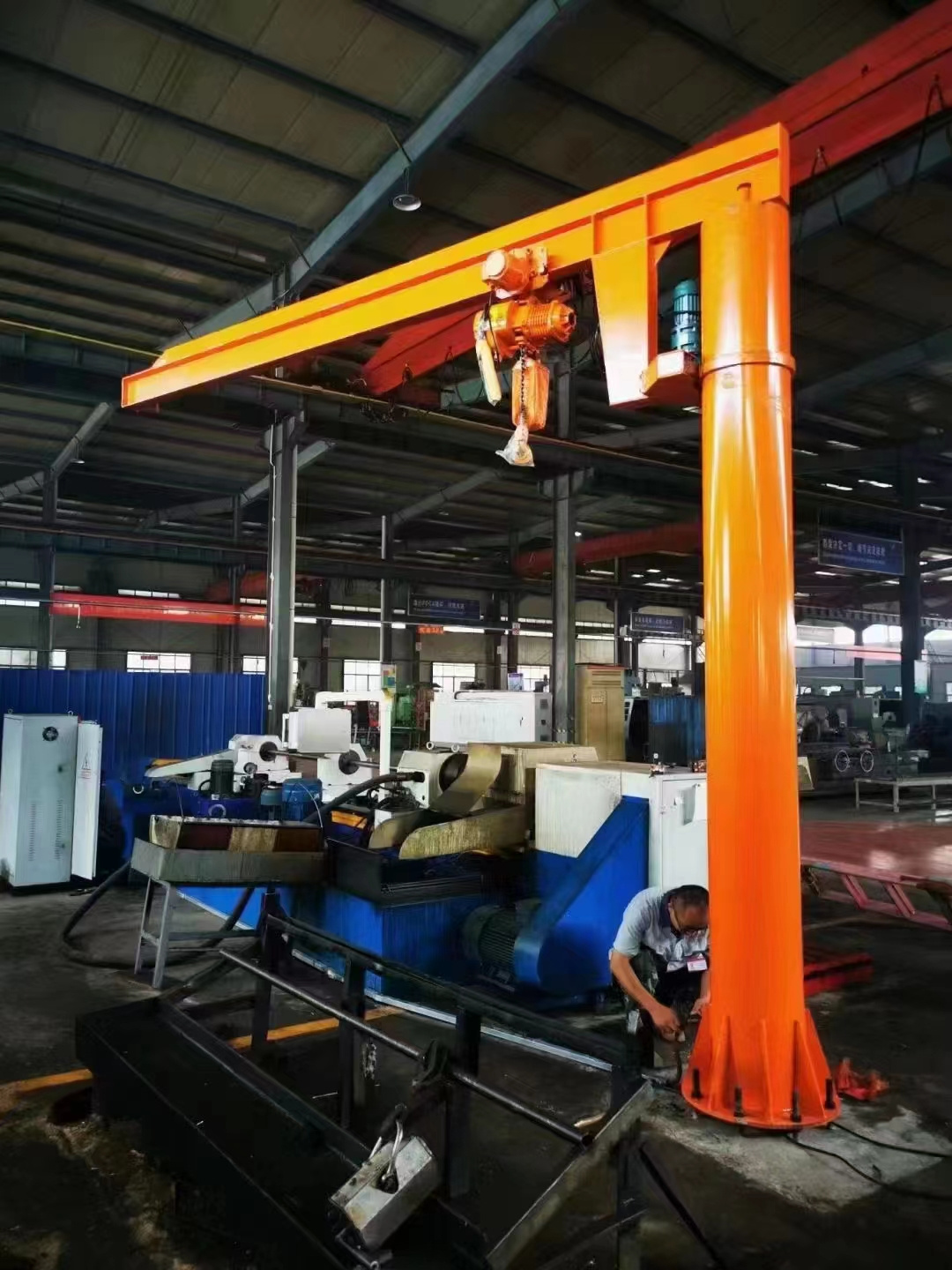 High Quality 2 Ton 3 Ton 5 Ton Cantilever Crane Column Rotating Electric Hoist Lifting Mechanism 360 Degree Jib Crane