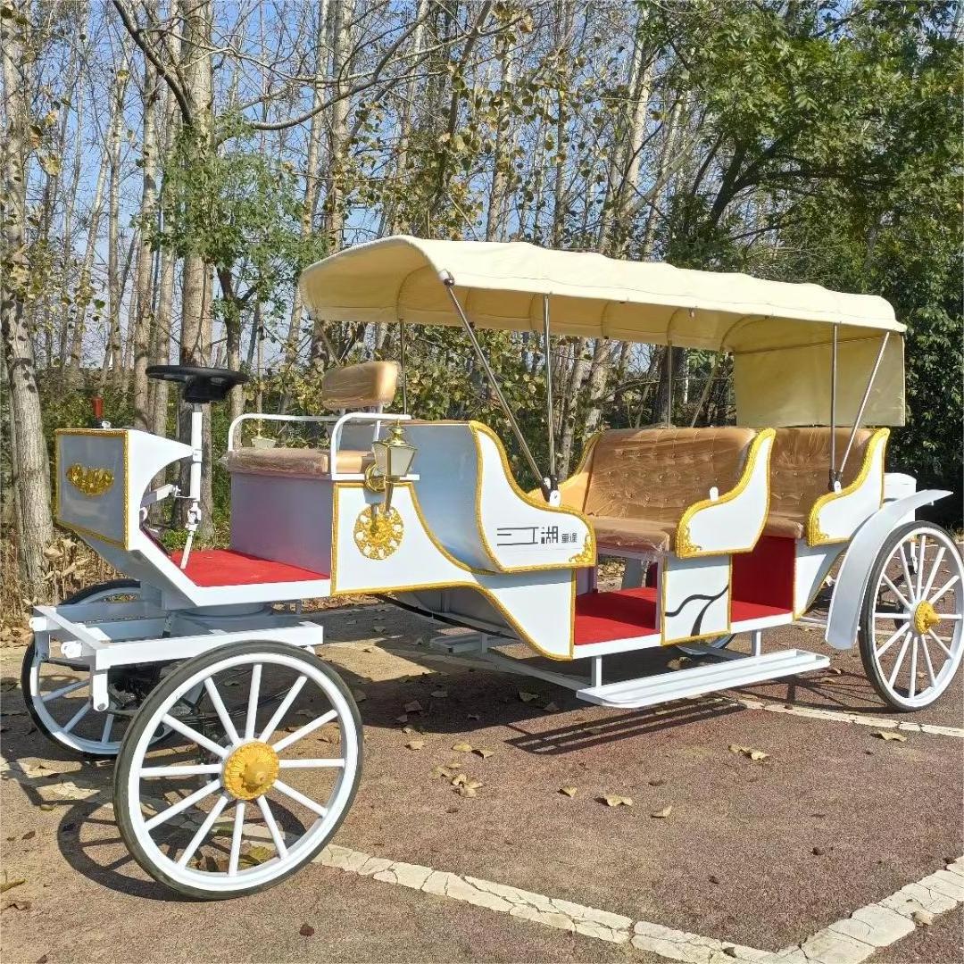 special transportation horse trailer cinderella horse carriage for  amusement park and tourist resorts