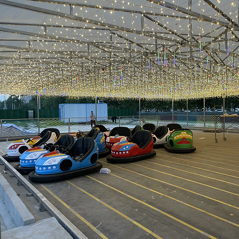 china factory cheap amusement park rides on  bumper cars sky net antenas  type los chocones two seats