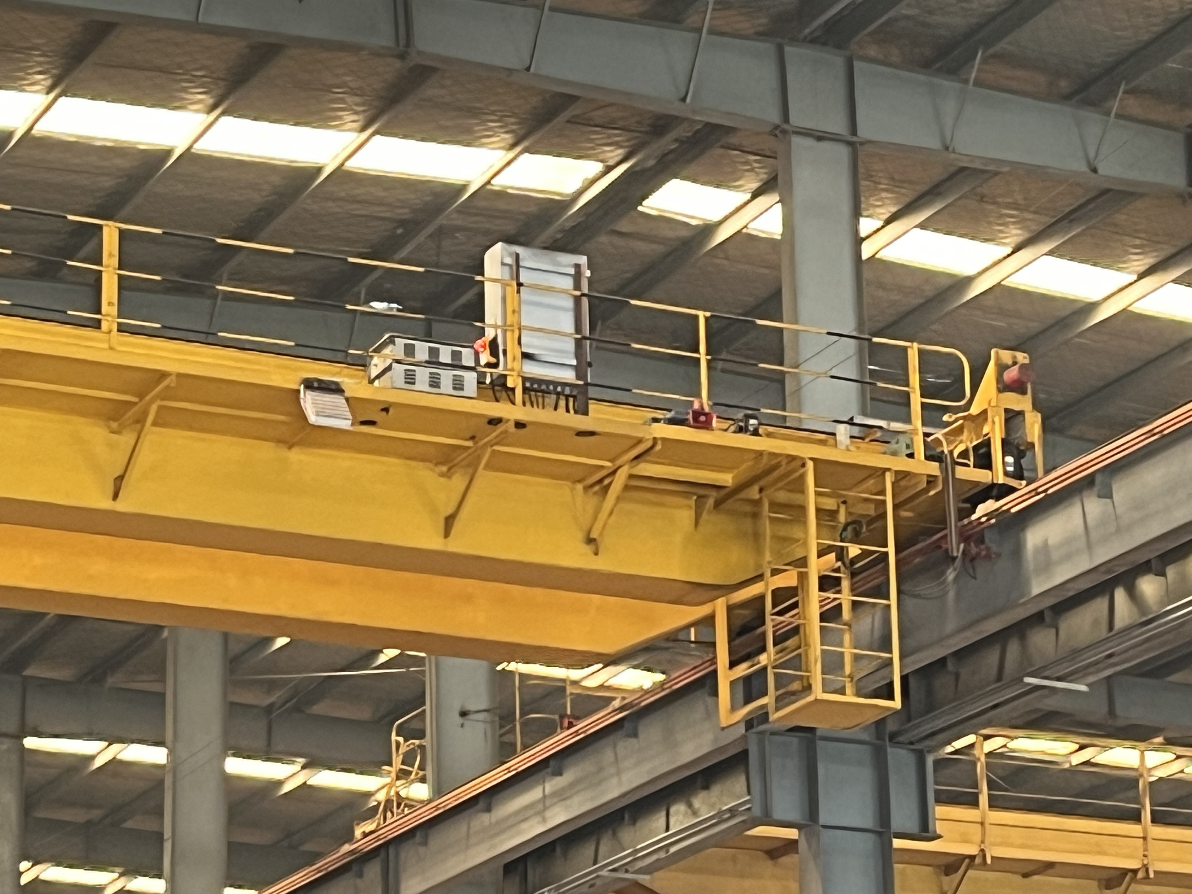 Warehouse 10 Ton Double Beam Eot Overhead Bridge Travelling Crane