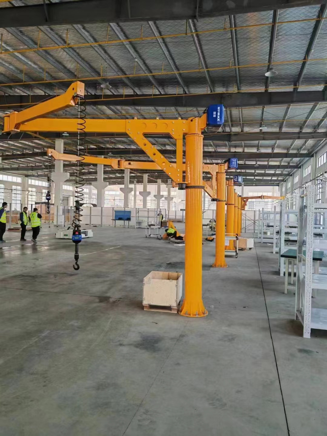 2T 3.2t 3 ton BZ 360 degree free standing pillar column mounted rotating cantilever slewing jib crane factory price