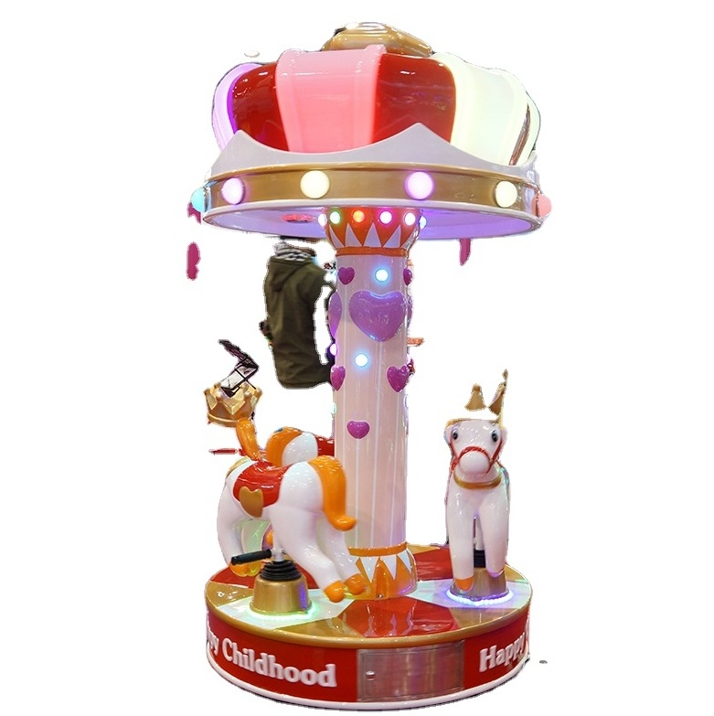 Low price three seats small mini merry go round carnival christmas carousel  for shopping mall center