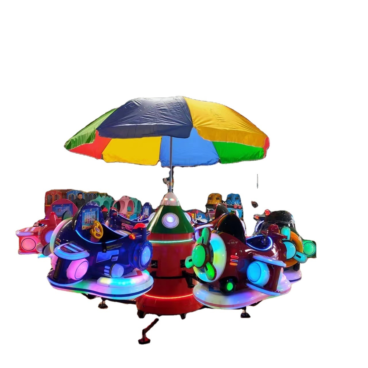 2024 new model kids ride merry go round carousel with music for sale