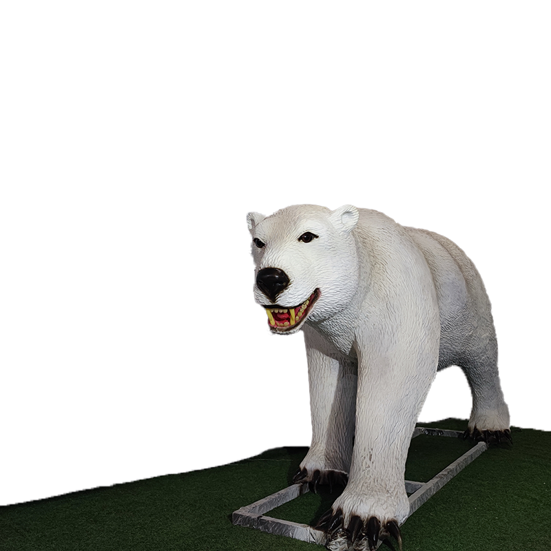 Zoo Park Lifelike Simulation Animatronic Model Polar Bear for Outdoor