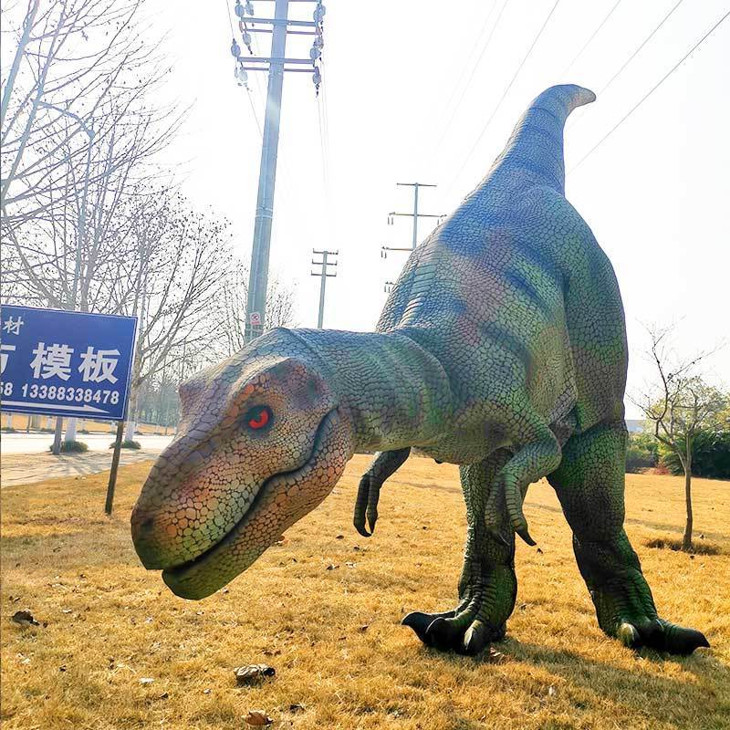 Life-size Dino Suit for Theme Park Realistic Hidden Legs Dinosaur Costume