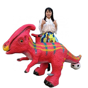 Dinosaur Ride Scooter Electric Mechanical Animatronic Amusement Park Equipment for Sale