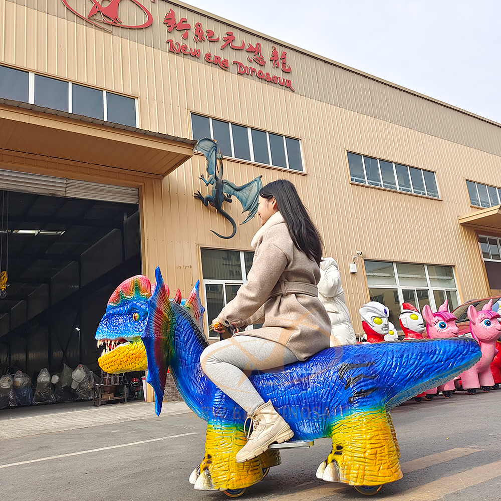 Shopping Mall Electric Motorized Ride on Dinosaur Car for Kids Amusement Park