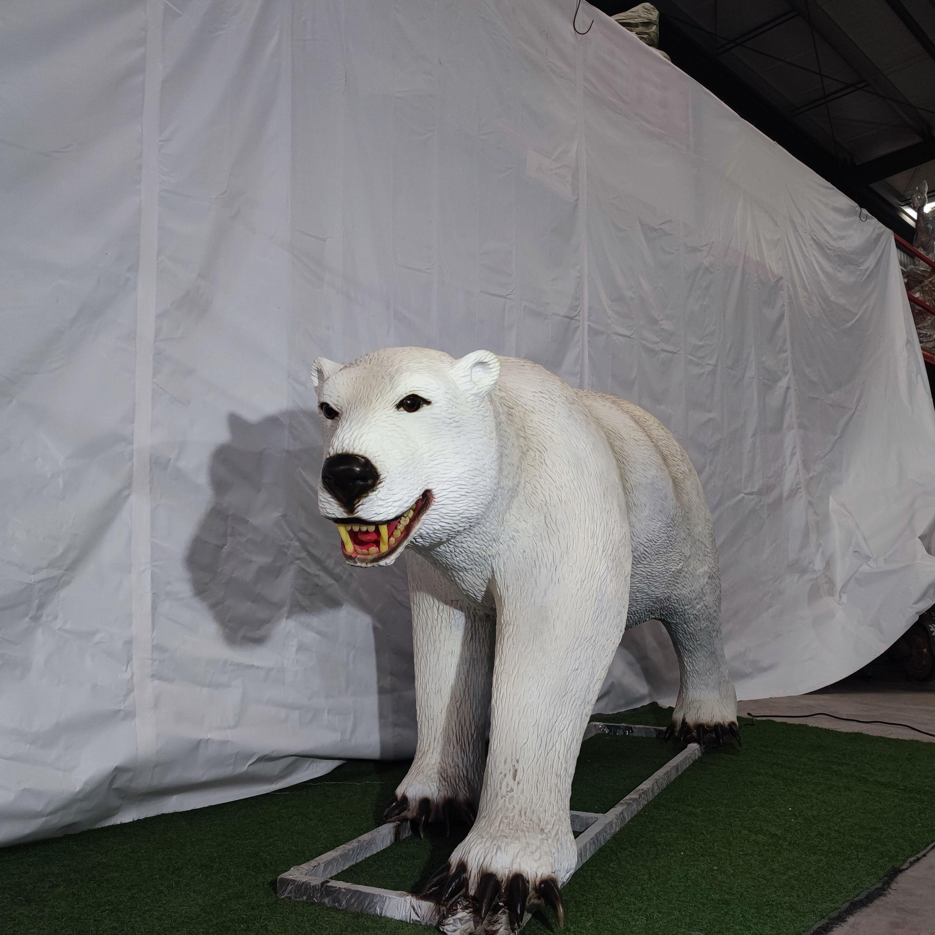 Zoo Park Lifelike Simulation Animatronic Model Polar Bear for Outdoor