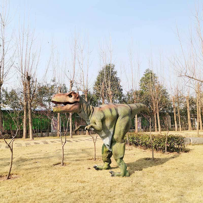 Life-size Dino Suit for Theme Park Realistic Hidden Legs Dinosaur Costume