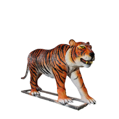 Life Size Realistic Animatronic Tiger Model Decoration for Zoo Park