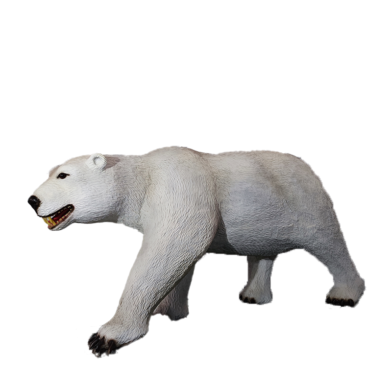 Zoo Park Lifelike Simulation Animatronic Model Polar Bear for Outdoor