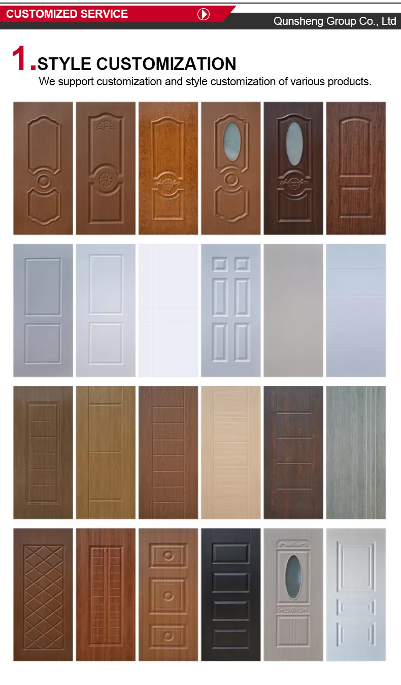 High quality direct used  steel sheet commercial steel doors metal front door