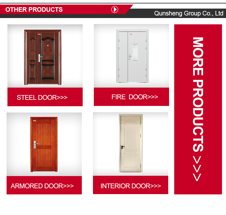 High quality direct used  steel sheet commercial steel doors metal front door