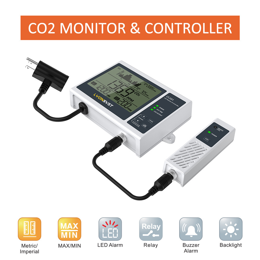 Chin-Up CO2 Tank and Regulator Programmable CO2 Controller and Monitor