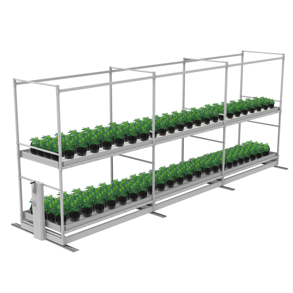 Grow Rolling Movable Mushroom Shelves Indoor Farming Mobile Vertical Grow Racks