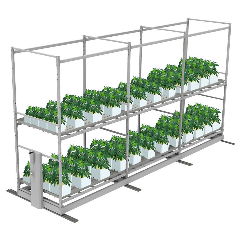 Grow Rolling Movable Mushroom Shelves Indoor Farming Mobile Vertical Grow Racks