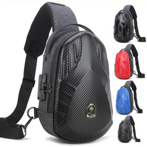 Fashion Teens Side Pack Durable Cross Body Bag Waterproof Outdoor Camping Rope Shoulder Sling Anti-theft Crossbody USB Backpack