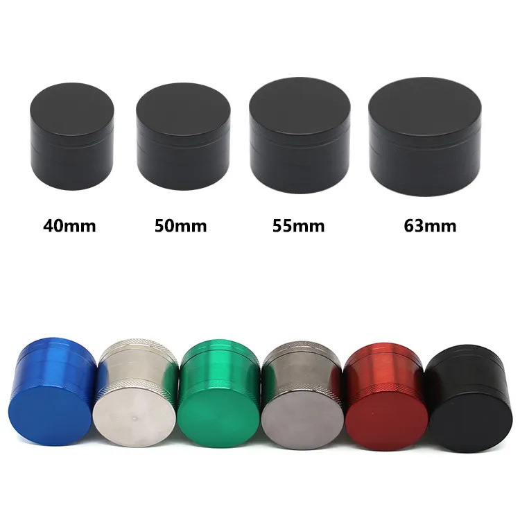 Wholesale OEM/ODM Custom Logo price 4 Layer Zinc Alloy Aluminium Premium nice pricing free sample Metal Tobacco Herb Grinder