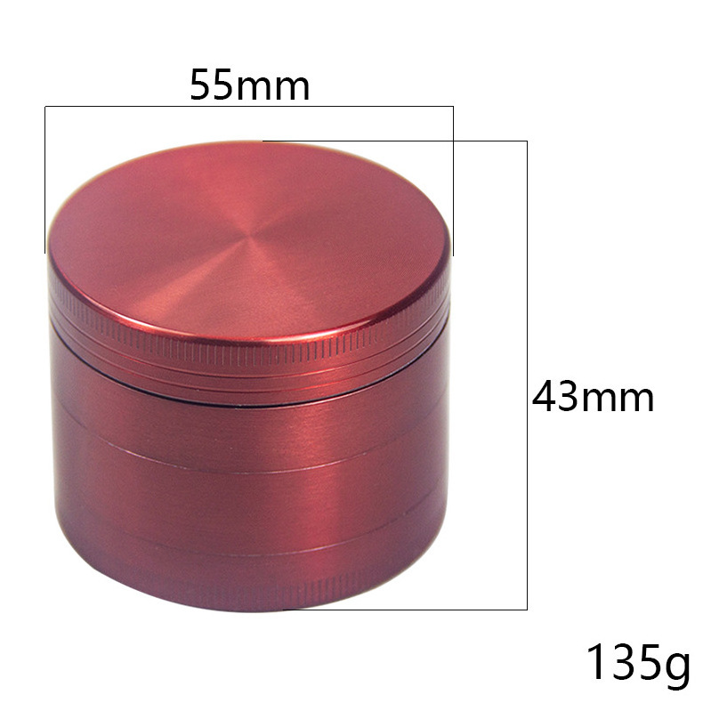 2024 trending products grinders herbal smoking tobacco Zinc alloy 4 layers metal spice grinder 40mm custom logo dry herb grinder