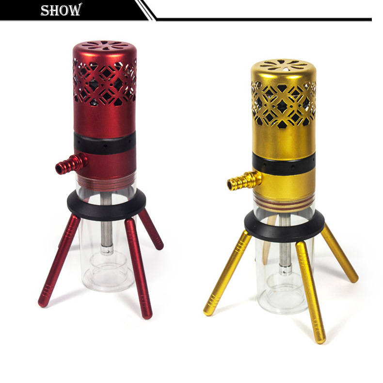 2024 Red Blue Gold Shisha Glass Hookah vase sheesha hookah filter smoking water flask pipes