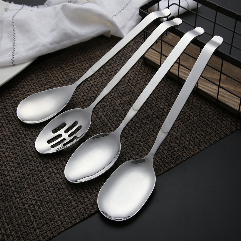 Stainless steel Serving Utensils Large Serving Spoons Slotted Serving Spoons  Buffet Catering Serving Utensils