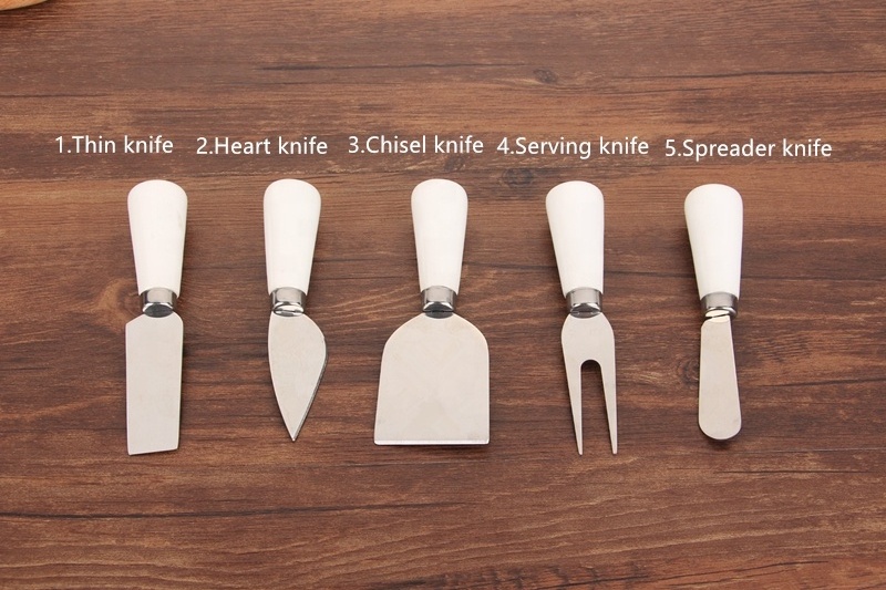 Stainless Steel Cheese Tools Cream Cheese Spreader Knife Soft and Hard Cheese Butter Knives Set