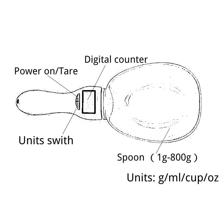 Electronic Precise Cooking Measuring Cup Kitchen Baking Bakery Weighting Measuring Scale for Powder Bean animal food
