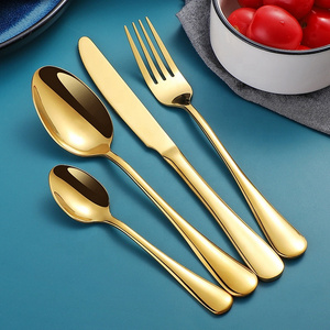 Hot selling  products bulk gold flatware stainless flatware  for wedding restaurant hotel