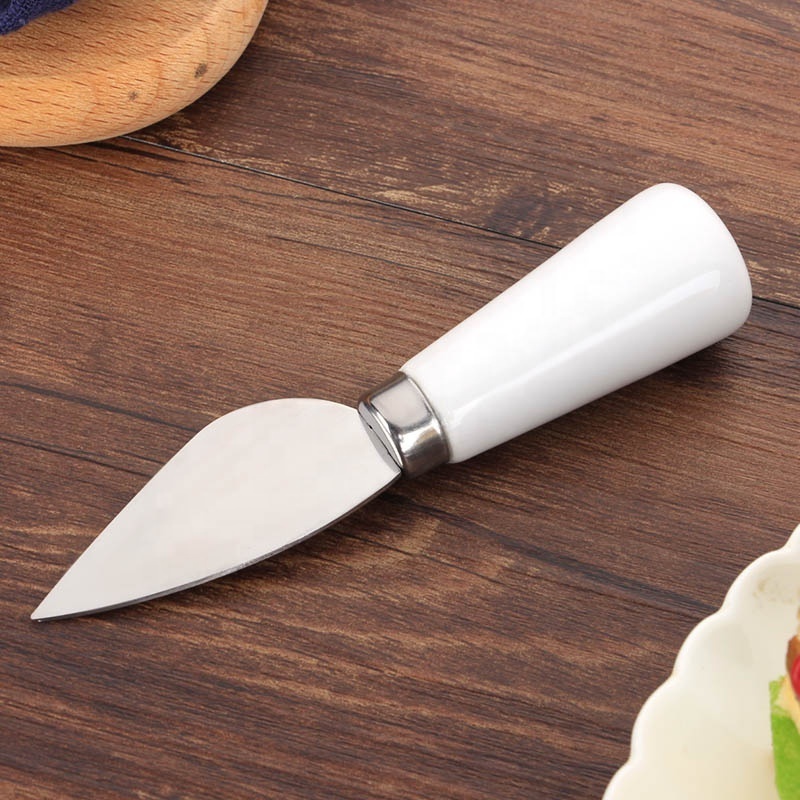 Wholesale cheese knife set cheese knife with porcelain handle