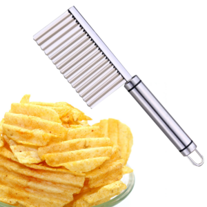 Crinkle Cutters Crinkle Cutting Tool French Fry Slicer Stainless Steel wave  Blade Vegetable Salad Chopping Knife