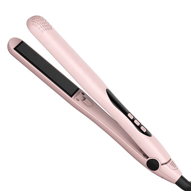 Japanese hair straightening portable electric hair curler comb Curler Brush 2 In 1 Hair Straightener