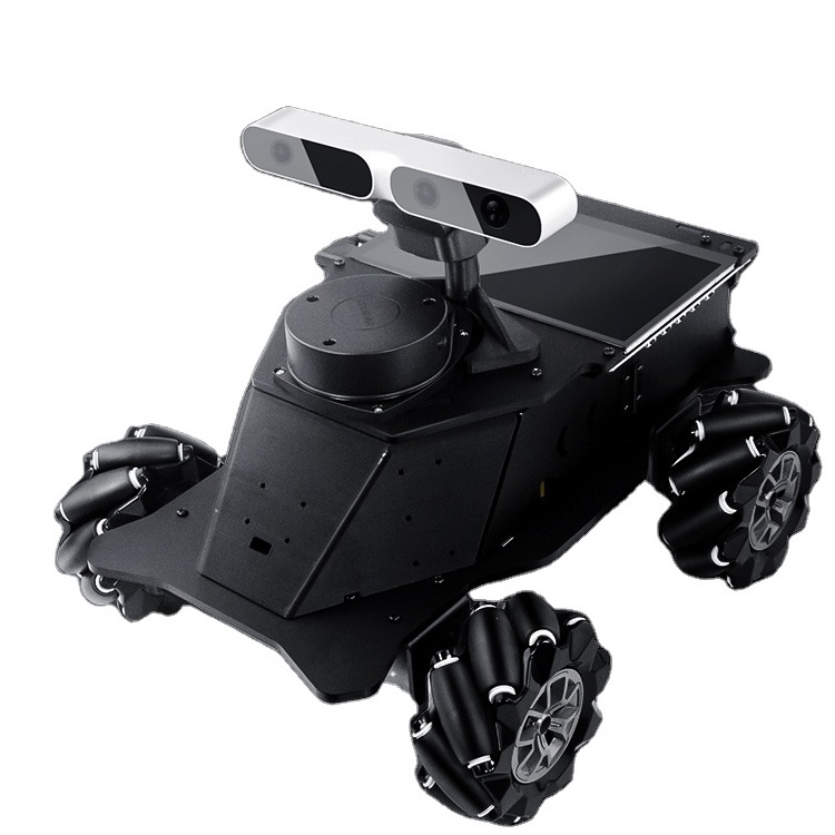 Factory new 4wd omnidirectional wheel ROS Mini radar AI smart robot car with Jetson nano wireless robot kits navigation