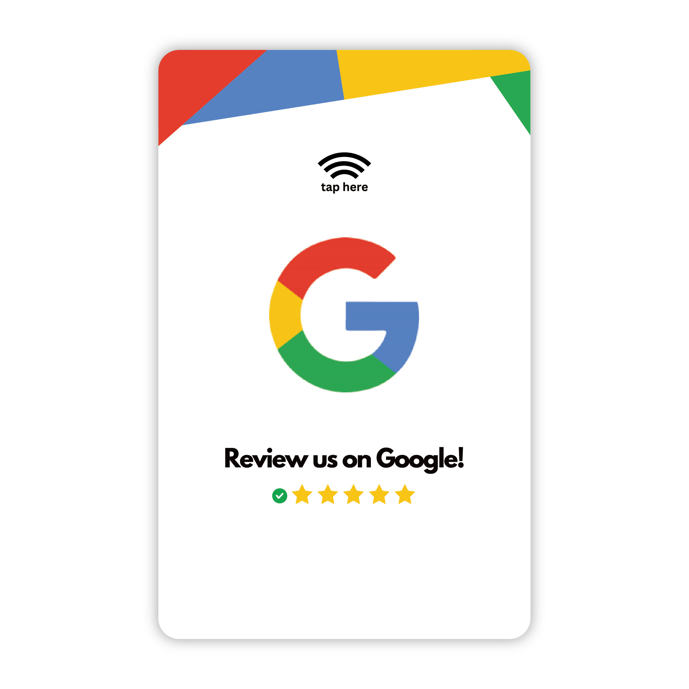 QR Code Personalized information phone acrylic large NFC card Rfid tag Google review card