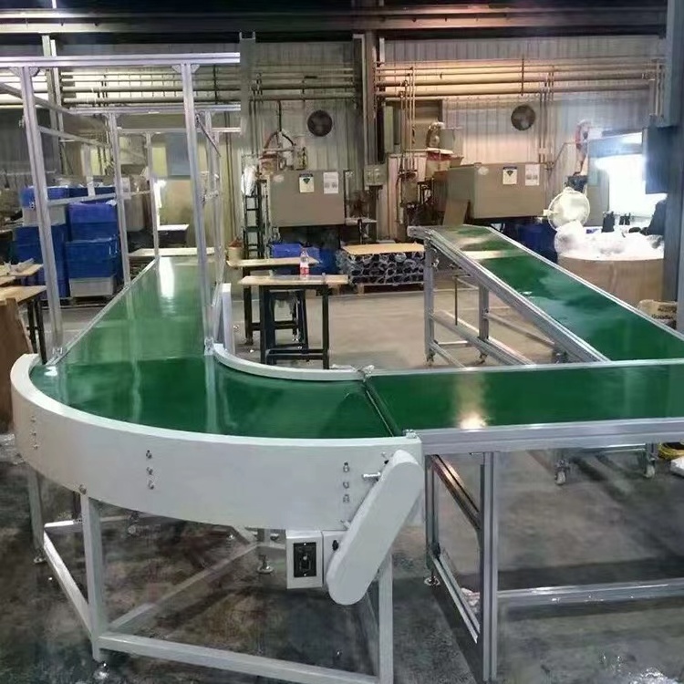 Belt white food conveying equipment inclined belt conveyor pvc horizontal conveyor