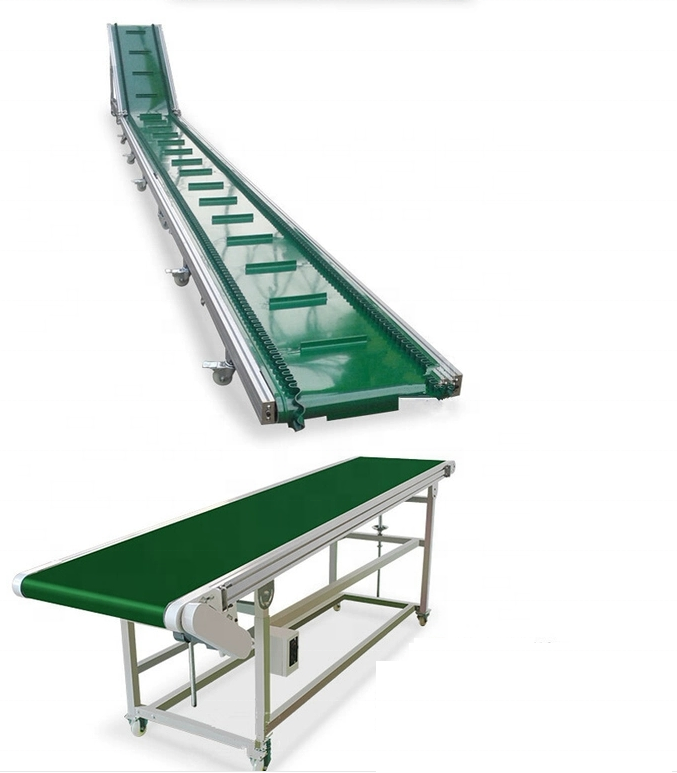 Zhong de Mini Belt Conveyor Small Straight Belt Conveyor Used in large supermarkets