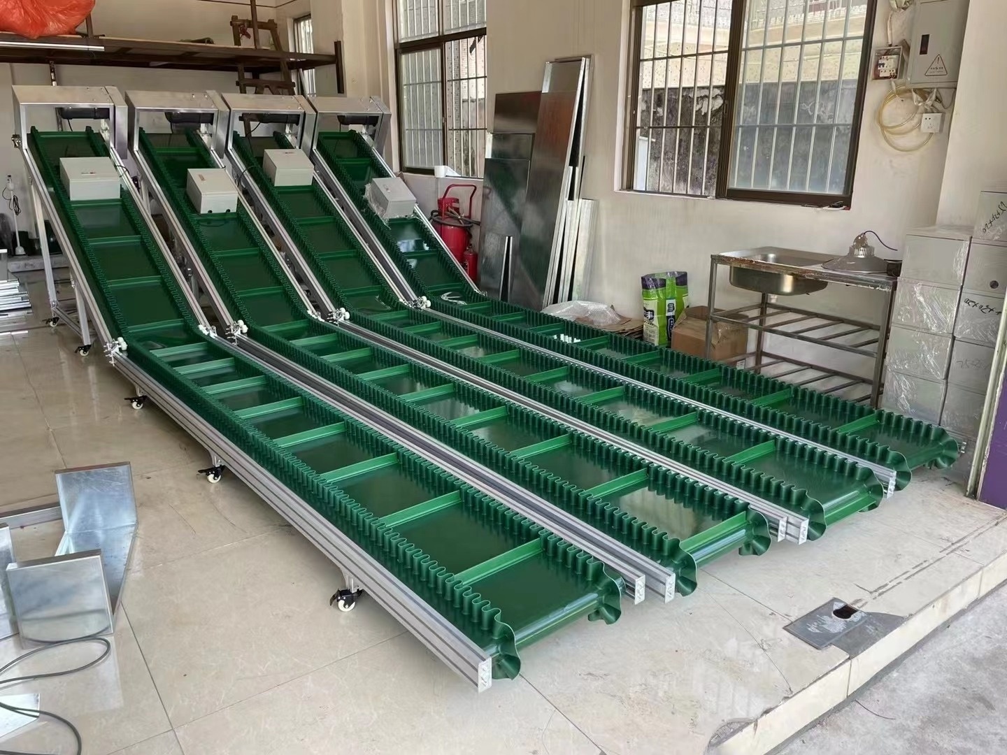 High-quality PU conveyor belt conveyor