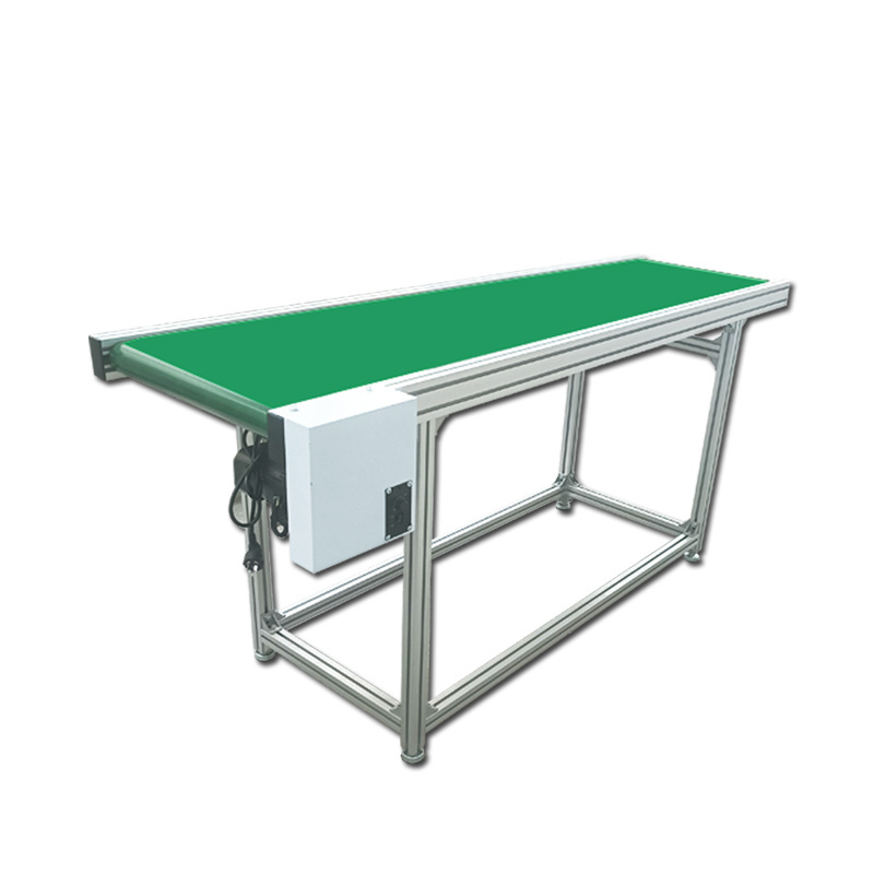 Belt white food conveying equipment inclined belt conveyor pvc horizontal conveyor