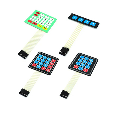 Extra large Key Button Membrane Switch 1x4 3x4 4x4 4x5 Keys Matrix Array Keyboard Keypad Control Panel DIY Kit Chipwelldone