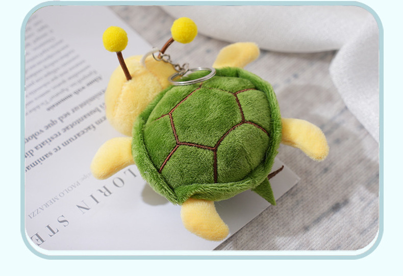 Cute Mini Cartoon Turtle Plush Toys Small Pendant Turtle Key Chain Bag Accessories Stuffed Animal Toys