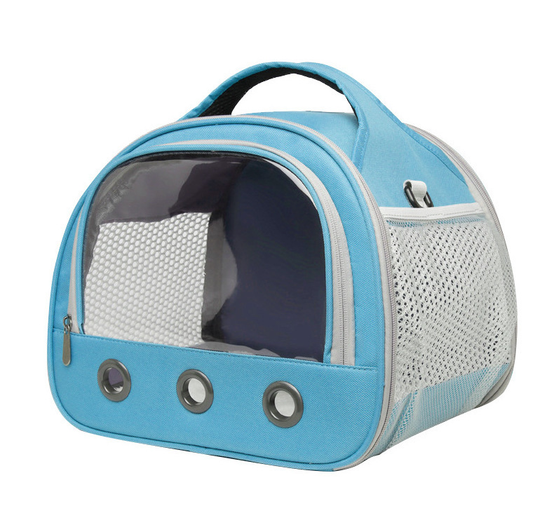 Outdoor Breathable Mesh Window Guinea Pig Carrier Hamster Travel Cage Small Pet Bag for Rabbit Bird Rat Squirrel Hedgehog