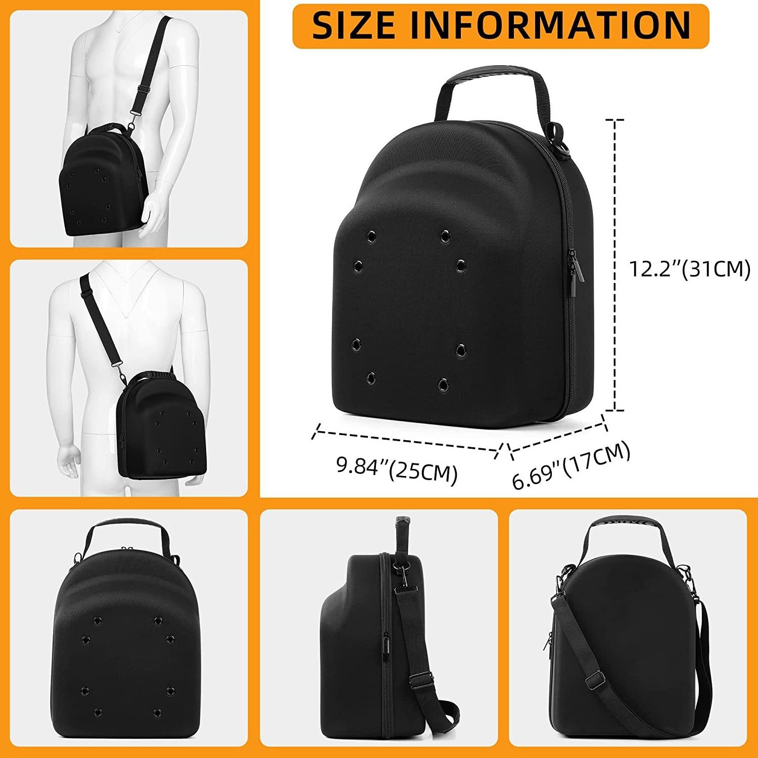 Custom EVA Baseball Portable Hat Storage Boxes EVA Cap Case Carrying Carrier Travel Case Bag