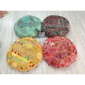 Indian Wholesale Bohemian Patchwork Home Decorative Cushion & Pillow Cover For Sofa & Floor Pillow Customized