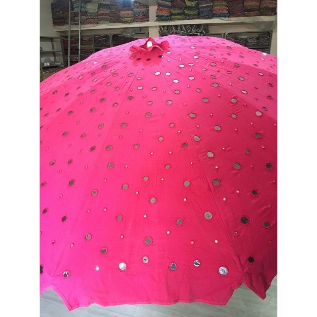 High Quality Biggest variety wholesale handwork umbrella with thread embroidery Indian wedding decoration umbrella art