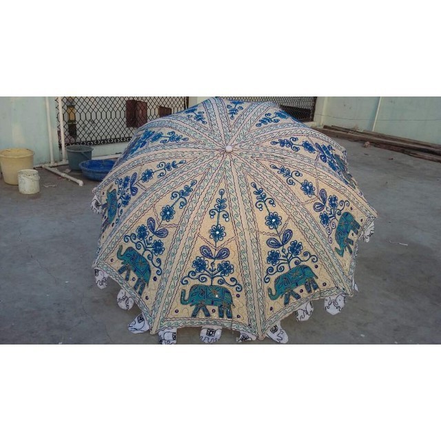 Handmade Embroidery Decorative Small Umbrella For Wedding Haldi Mehndi Decor Decorative Umbrella Indian Manufacturer