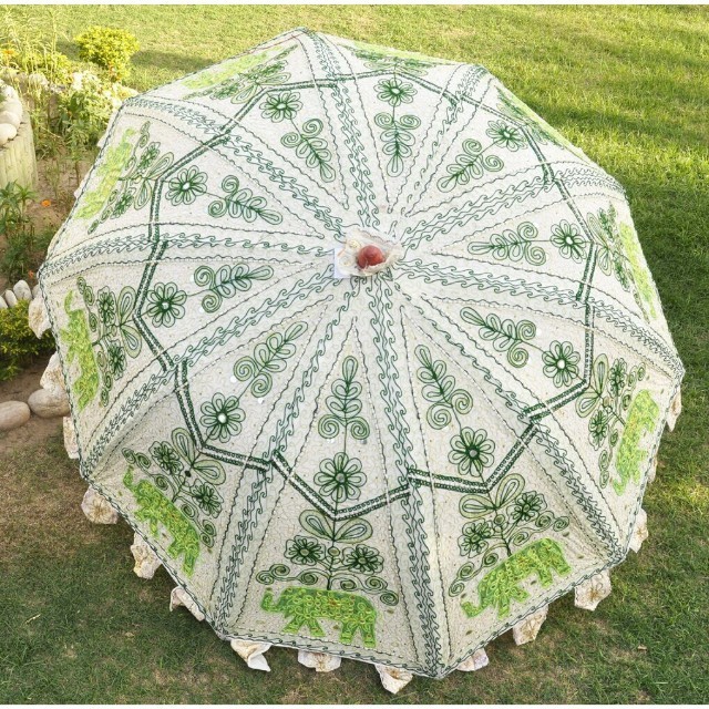 Handmade Embroidery Decorative Small Umbrella For Wedding Haldi Mehndi Decor Decorative Umbrella Indian Manufacturer